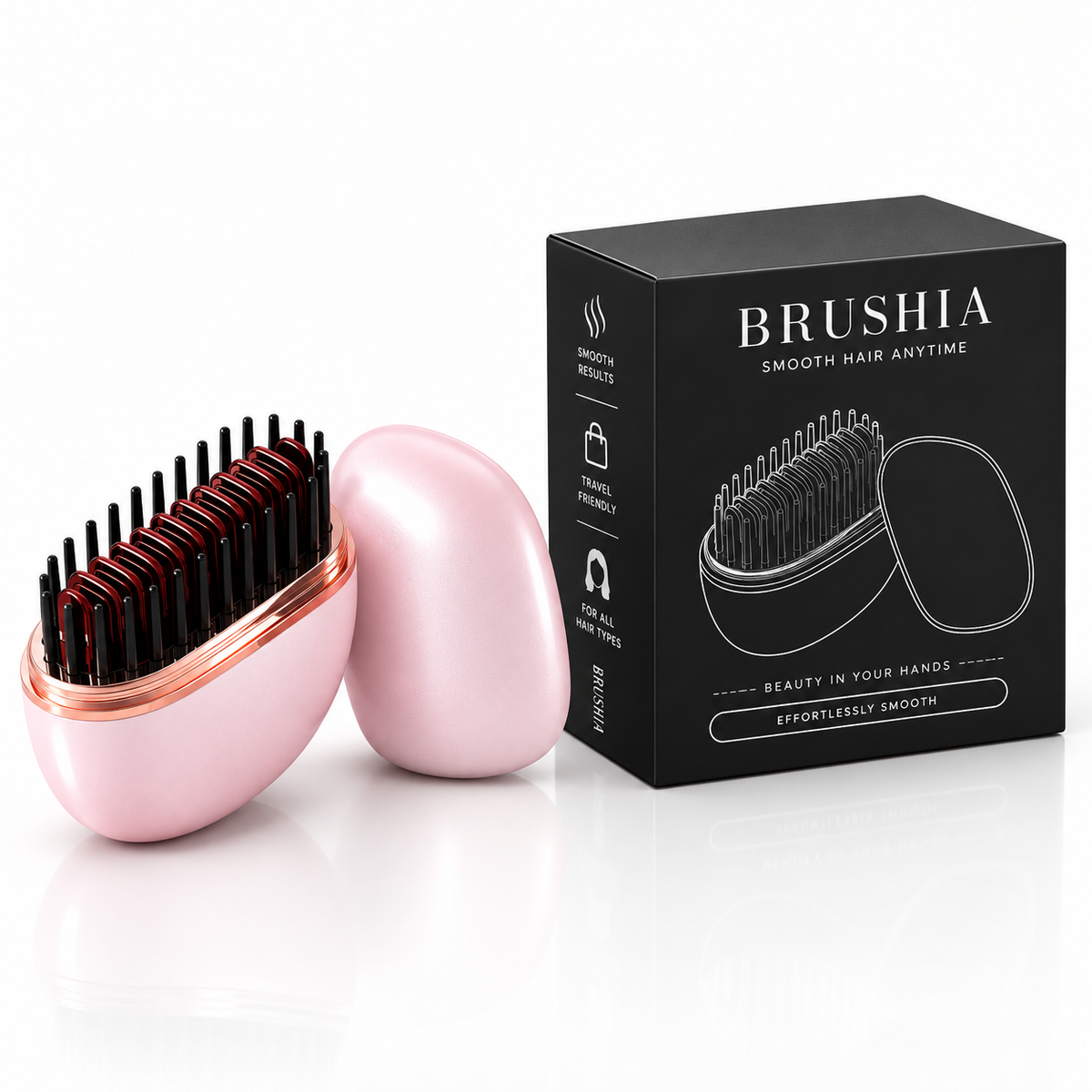 2026 New Mini Straightener Rechargeable Portable Hair Straightener Brush Anti-Scald Shell Cordless USB Charging Straighteners