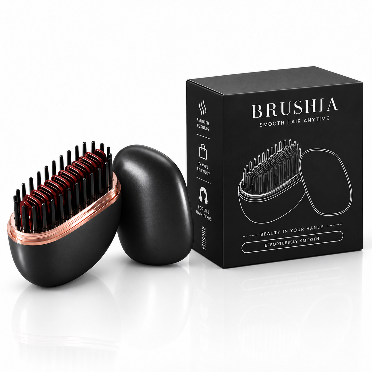2026 New Mini Straightener Rechargeable Portable Hair Straightener Brush Anti-Scald Shell Cordless USB Charging Straighteners